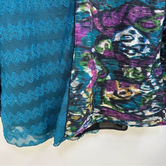 This n That Womens' Size 2X Boho Multicolor Pullover V-Neck Layered Top - Picture 7 of 8